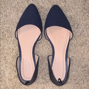 Women’s Navy Blue Pointed Flats size 6
